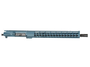 16″ Titanium Blue .300 Blackout Upper, 15″ Free Float Keymod Rail