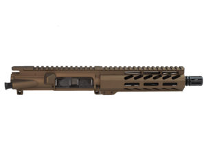 7.5″ AR-15 Burnt Bronze Pistol Upper 7 inch M-Lok Handguard Rail