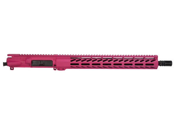 AR 15 Pink Rifle Upper Matching 15 M Lok Handguard Rail