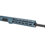 AR 15 Rifle Upper in Titanium Blue Matching 12 M Lok Handguard