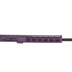 16 AR 15 Rifle in Cerakote Purple 15 M Lok Handguard