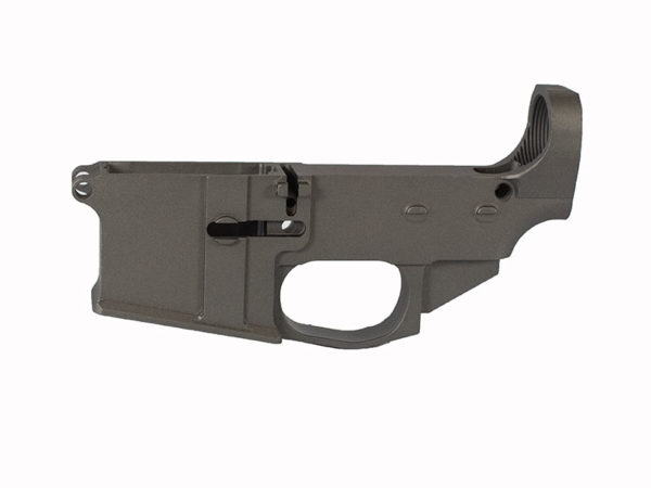 80% Tungsten Grey lower with integral trigger guard
