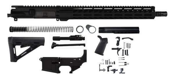 AR-15 Magpul Rifle Kit 15″ M-lok Upper Assembled w/ 80% Lower
