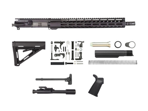 black-moe-kit-16-15-M-Lok-no-lower-receiver AR-15 Magpul Rifle Kit 15″ M-lok Upper Assembled NO Lower