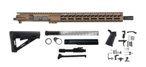 Buy Burnt Bronze 16″ Rifle Kit .300 Blackout with 15″ M-lok, USA
