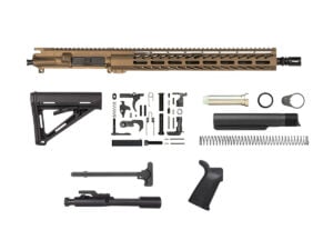 Burnt Bronze 16″ Rifle Kit 5.56 with 15″ M-lok - Daytona Tactical