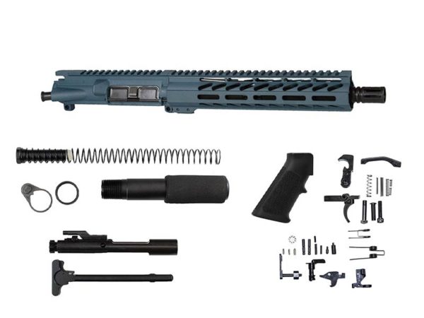 10.5″ .300 Blackout Titanium Blue Pistol Kit 10″ M-lok Handguard