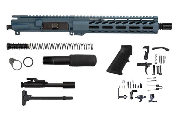 10.5″ 5.56 Titanium Blue Pistol Kit with 10" M-LOK Handguard