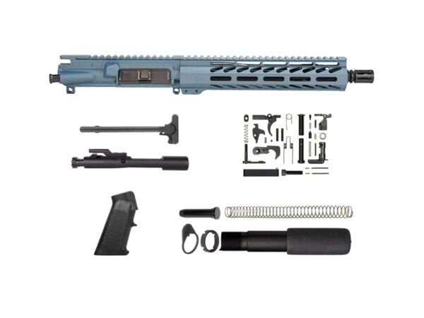 10.5″ 5.56 Titanium Blue Pistol Kit with 10" M-LOK Handguard
