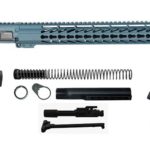 Blue Titanium 16″ Rifle Kit .300 Blackout with 15″ Keymod, USA