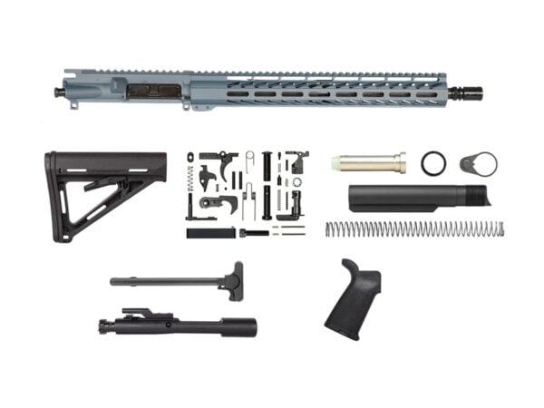 Blue Titanium 16″ Rifle Kit 5.56 with 15″ M-lok - Daytona Tactical