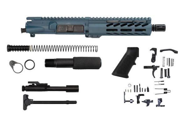 Blue Titanium 7.5″ .300 Blackout Pistol Kit 7″ M-lok Online in USA