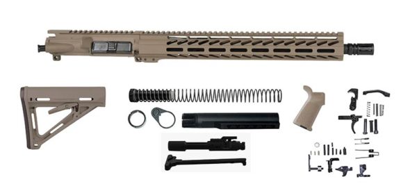 Flat Dark Earth 16″ Rifle Kit 300 Blackout 15″ M-lok Online, USA