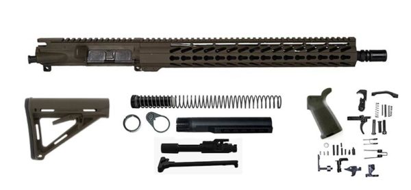 OD Green 16″ Rifle Kit 5.56 15″ Keymod, USA - Daytona Tactical