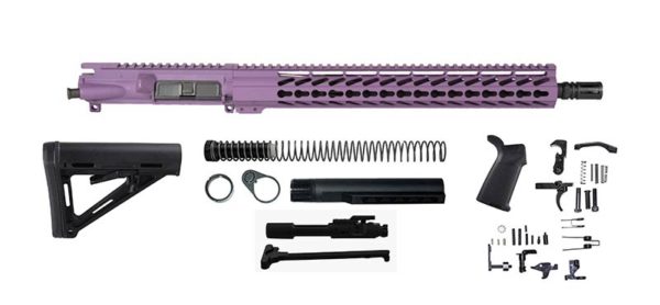 Purple 16″ Rifle Kit .300 Blackout with 15″ Keymod Online in USA