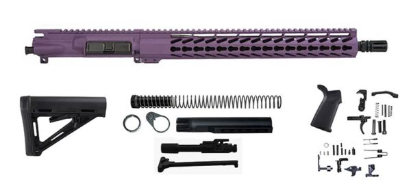Purple 16″ Rifle Kit 5.56 with 15″ Keymod, USA - Daytona Tactical