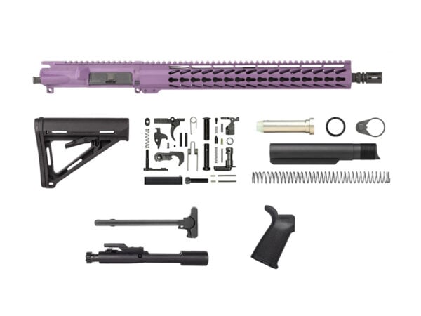 Purple 16″ Rifle Kit 5.56 with 15″ Keymod, USA - Daytona Tactical
