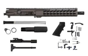 10.5″ AR-15 Tungsten Grey Pistol Kit 10″ Keymod