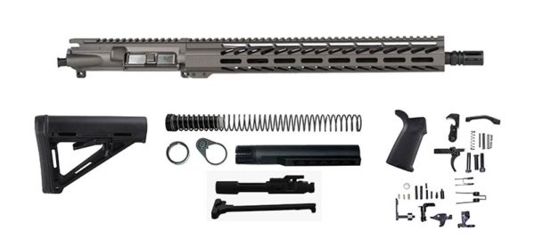 Buy Tungsten Grey 16″ Rifle Kit 300 Blkout with 15″ M-lok, USA