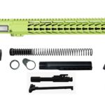 Zombie Green 16″ Rifle Kit .300 Blackout with 15″ Keymod, USA