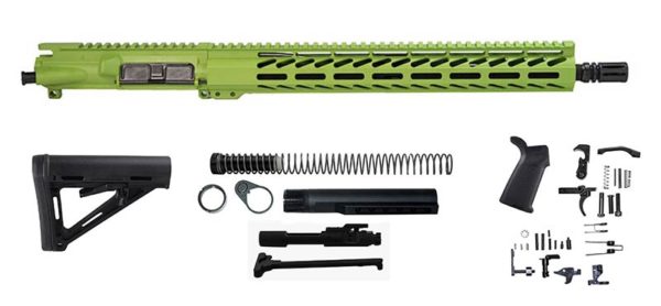 Zombie Green 16″ Rifle Kit 5.56 with 15″ M-lok - Daytona Tactical