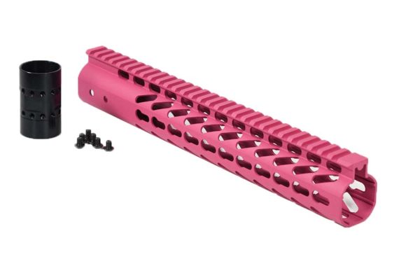 12-inch-Pink-Slim-keymod-handguard-rail-