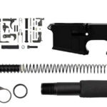 Pistol lower build kit with black lower