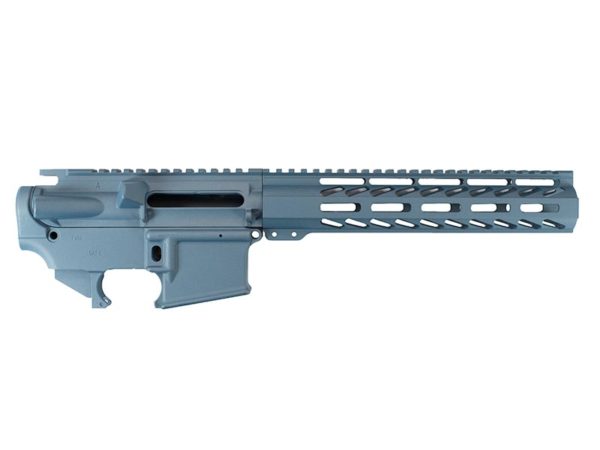 Buy AR-15 Builder Set with 10″ M-LOK Rail in Blue Titanium, USA