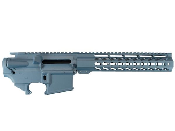 Buy AR-15 Builder Set with 10″ Keymod Rail, Blue Titanium, USA