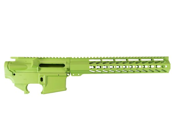 Buy AR-15 Builder Set with 12″ Keymod Rail – Zombie Green, USA