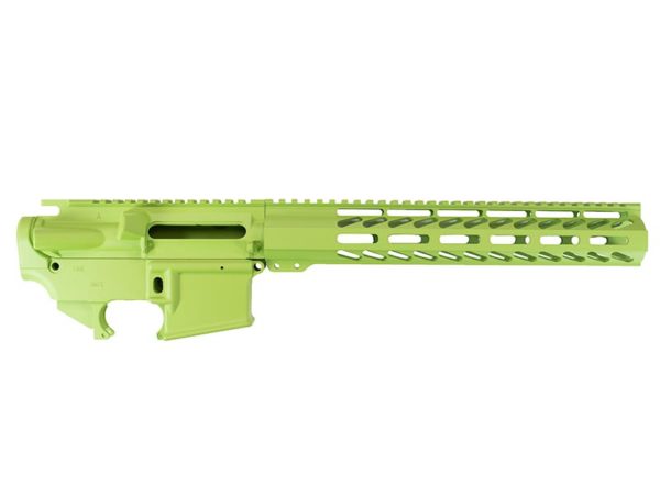 Buy AR-15 Builder Set with 12″ M-LOK Rail in Zombie Green, USA