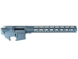 blue titanium 15" m-lok set with AR-15 lower , and mil-spec upper