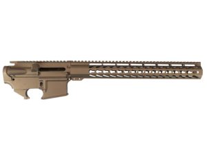 Burnt Bronze 15" keymod build set with AR-15 lower , and mil-spec upper