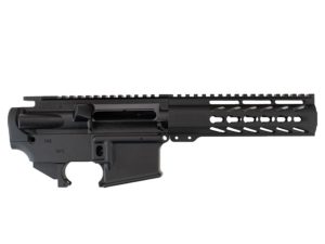 ar-15 build set in black with 7 inch keymod , lower and upper