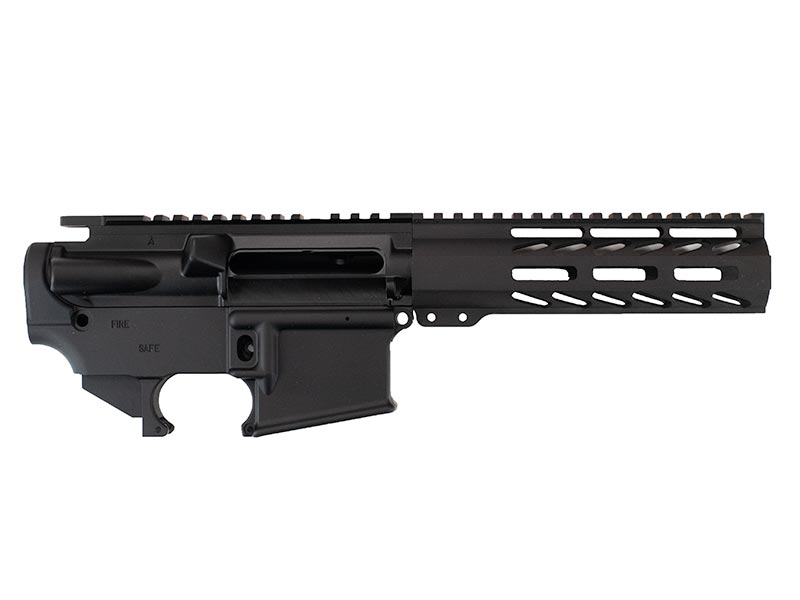 black build set with 7 inch mlok , upper, and lower