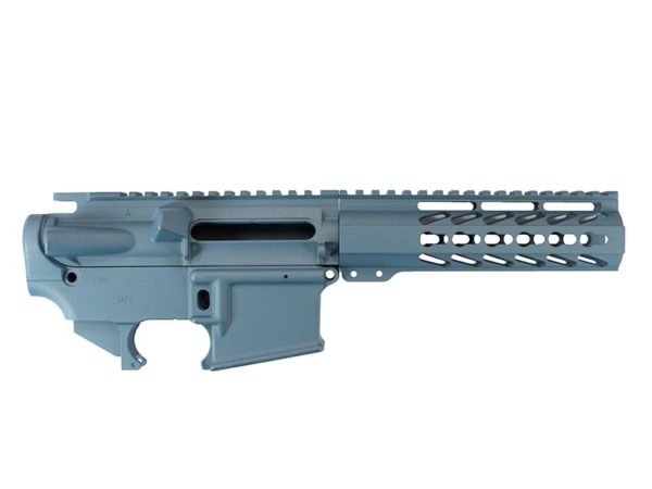 Buy AR-15 Builder Set with 7″ Keymod Rail – Blue Titanium, USA
