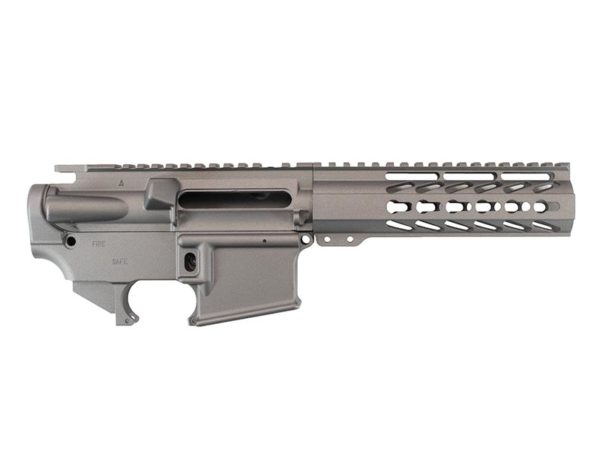 Buy Tungsten Grey AR-15 Builder Set with 7″ Keymod Rail in USA