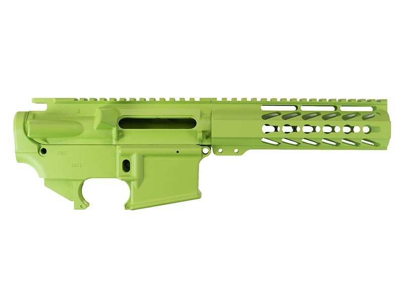 7" zombie green keymod Set with lower and upper