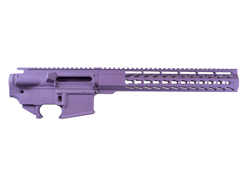purple build set with 12" keymod , lower and purple upper