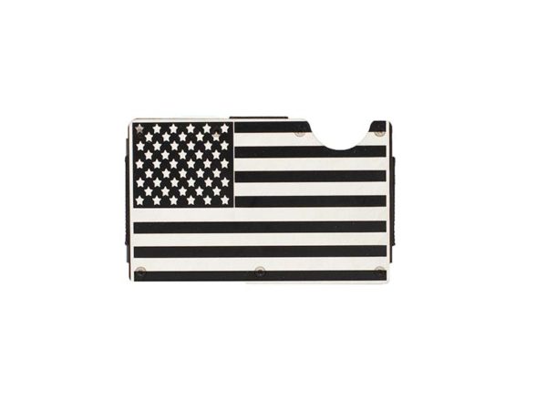Buy Minimalist Aluminum Money Clip/Wallet – American Flag, USA