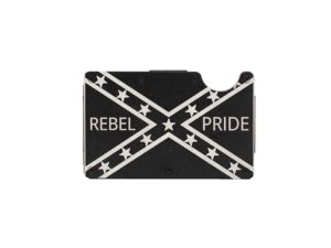 Minimalist Aluminum Money Clip/Wallet – Rebel Pride Flag, USA