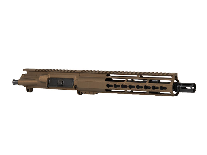 Buy Burnt Bronze 10.5″ AR-15 Pistol Kit 10″ Riveted Keymod, USA