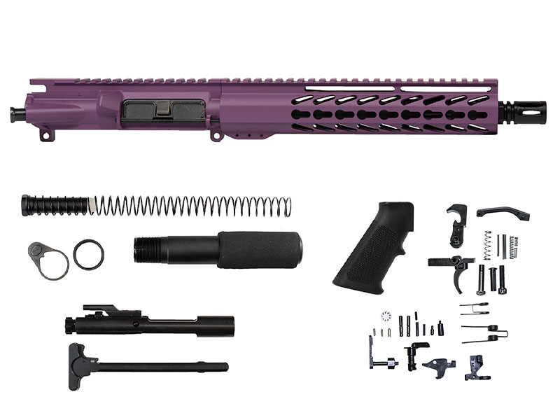 AR15 purple house made keymod kit no lower