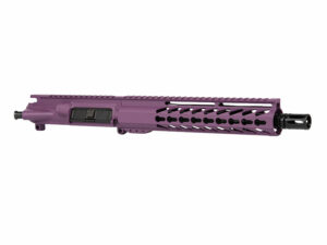 ar15 purple upper 10 inch keymod rail