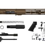 AR15 Burnt Bronze 10″ Window Mlok Pistol Kit