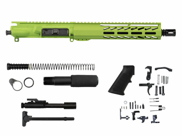 green ar15 pistol kit no lower