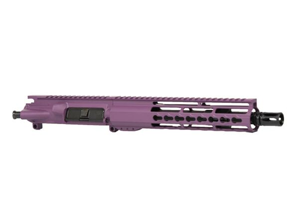 10.5 Purple AR 15 Pistol Upper 10 Riveted Keymod in USA