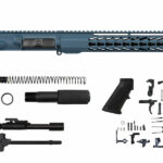 10.5″ 5.56 Titanium Blue Pistol Kit 10″ Housemade Keymod