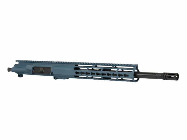 Titanium Blue 16" AR 15 Kit 12" Riveted Keymod