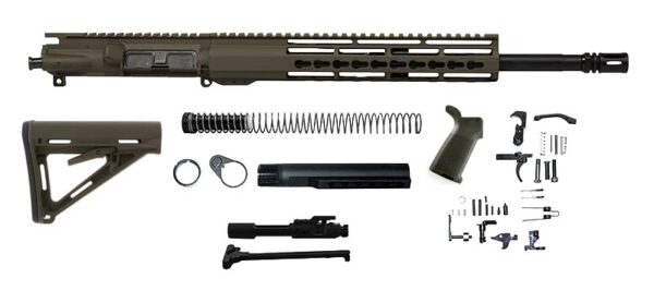 Buy 16″ AR-15 Rifle Kit 12″ Riveted Keymod in OD Green, USA